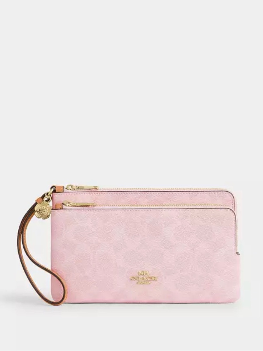 COACH Double Zip Wristlet
In Signature Canvas With Charms